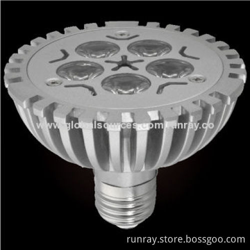 LED 5W PAR30 Light, 90 to 110lm/W Luminous Efficacy, Lifespan >50,000 hours, Energy-saving